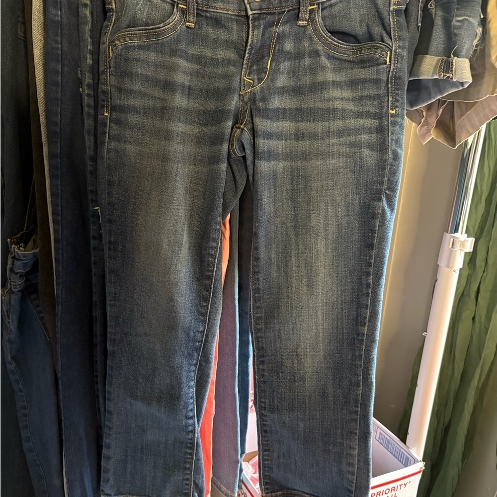 Old Navy Dark Blue Ankle Jeans